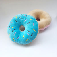 Donuts Dog Plush Squeak Toy