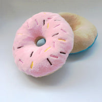 Donuts Dog Plush Squeak Toy