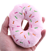 Donuts Dog Plush Squeak Toy