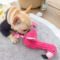 Flamingo Dog Squeak Toy